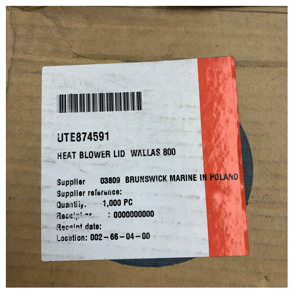 Wallas 220 heat blower lid for diesel and electric stove