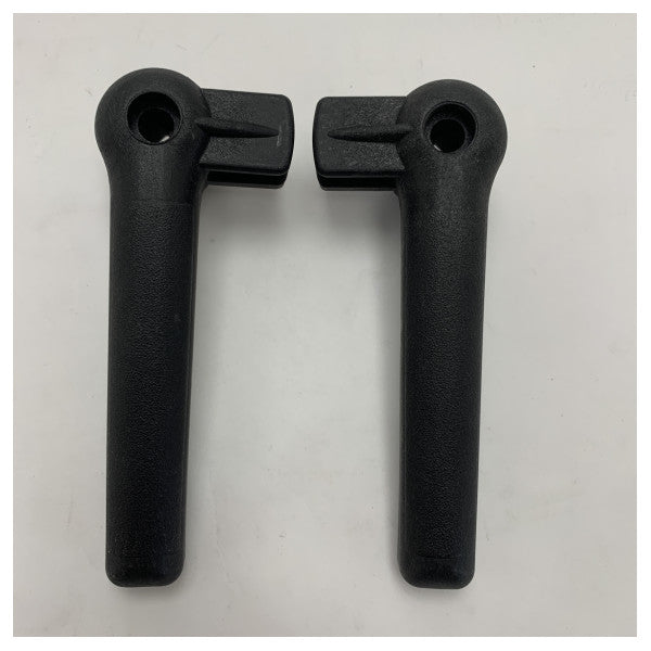 Set av vänster och höger båtluckshandtag svart - 875761HANDLE