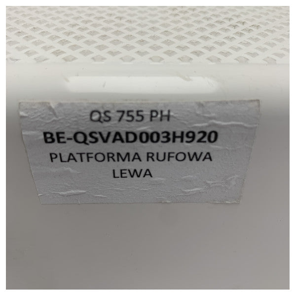 Quicksilver 755 Pilot House Lewa Strona GRP Platforma Pływacka Biała Pokryta - 879DEL330
