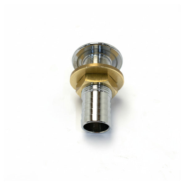 Maestrini クロムメッキ真鍮ホーステール 25mm FI25 海洋用インテーク排水 C0054E