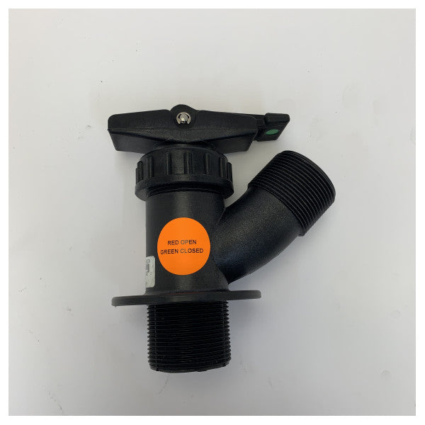 Flowtech Marine Y-Valve Seacock - 3/4 inch, 1 inch, 1 1/2 inch Multi-Size Hose Fitting
