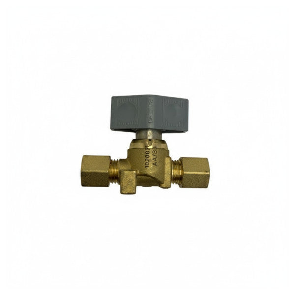 Válvula de corte de gás GOK Marine com uniões de compressão