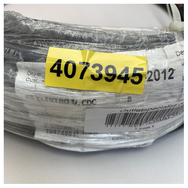 كابل بطارية نيكسانز المرن 35 مم2 - 25 متر أسود