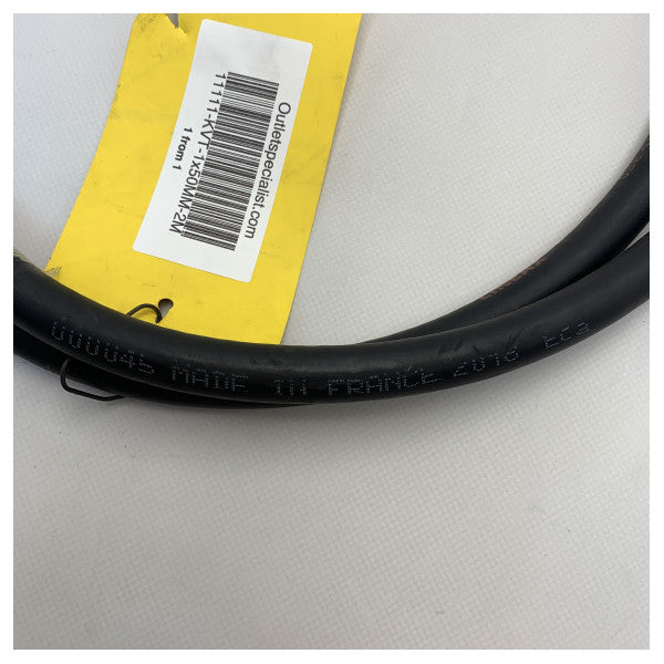 كابل بطارية أسود مرن 50 مم2 مرن 50 مم2 كابل بطارية أسود 2 متر - 1 × 50 مم2 متر