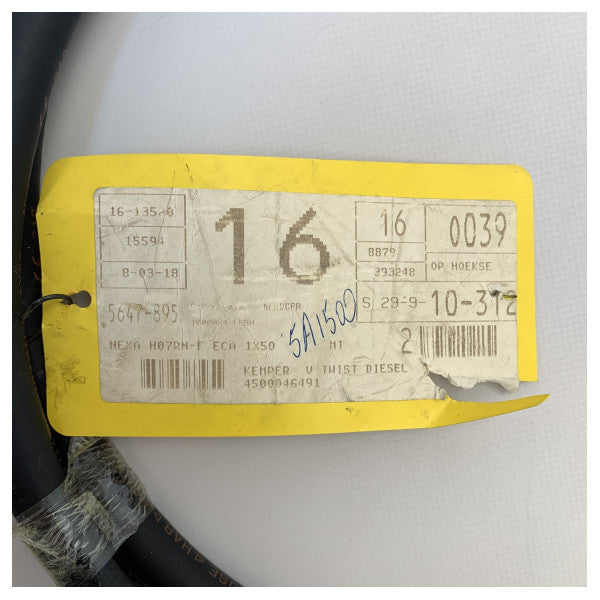 كابل بطارية أسود مرن 50 مم2 مرن 50 مم2 كابل بطارية أسود 2 متر - 1 × 50 مم2 متر