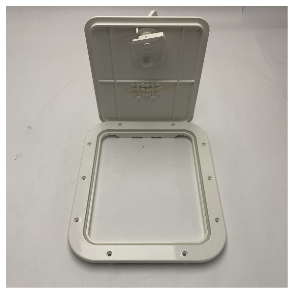Osculati Marine Inspection Hatch White 305 x 355 cm Durable Waterproof UV-Resistant ASA Plastic for Boats