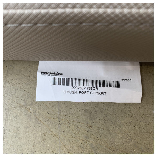 Quicksilver 755 Cruiser port side 3 cockpit cushion - 2237537