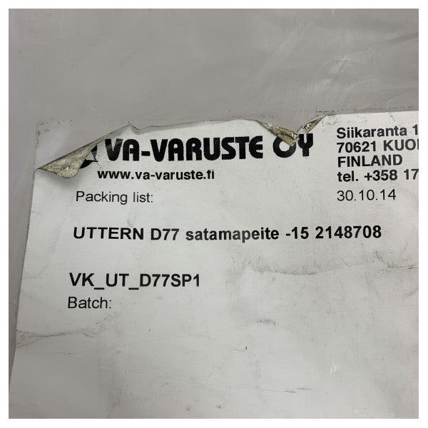 Kit de couverture de cockpit de mouillage Uttern D77 Canvass avec poteau de support noir - VK_UT_D77SP1