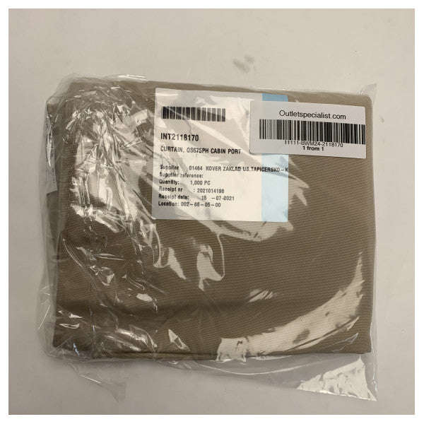 クイックシルバー 675 パイロットハウスのカーテン ポートサイドキャビン用 ベージュ - 2118170