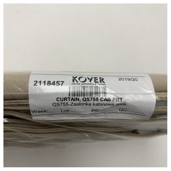 Rideau de cabine beige pour cabine tribord Quicksilver Activ 755 - 2118457