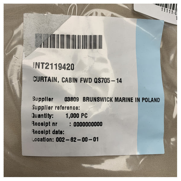 Rideau de cabine avant beige Quicksilver Activ 705 - 2119420