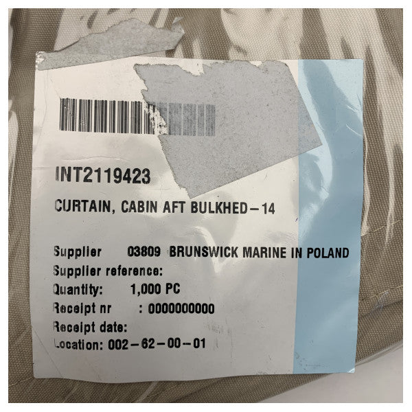 Quicksilver Activ 705 Aft Cabin Bulkhead Curtain Beige - 2119423