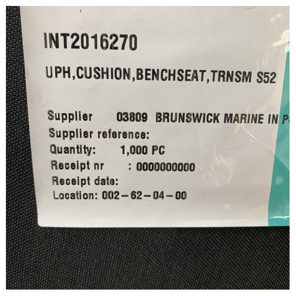 Uttern S52 transom bench seat backrest cushion anthracite - 2016270