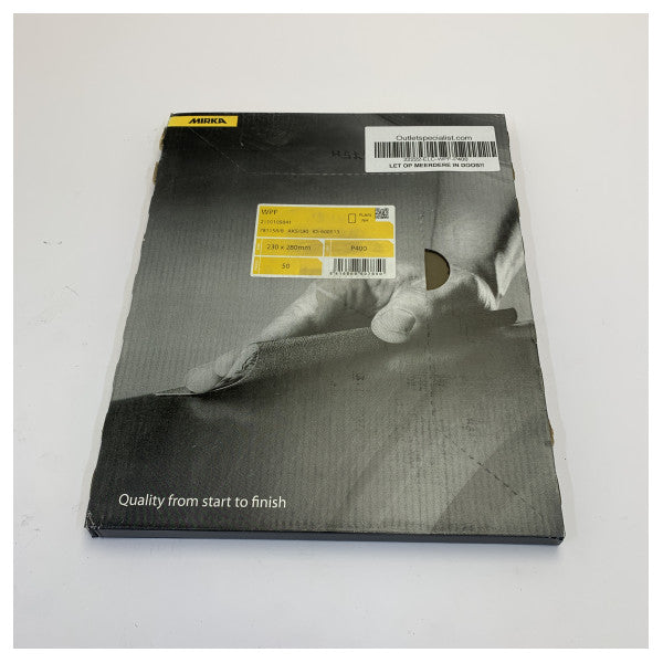 Mirka WPF Waterproof Sanding Paper P400 Grit 230x280mm - 22222-ELC-WPF-P400 50pcs