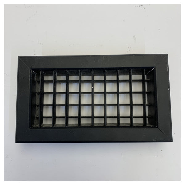Marine ventilationsgitter, sort finish 100x200mm - COBG100200ES