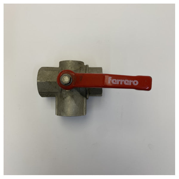 Maestrini 1inch Marine kuleventil 5165F med Ferrero-håndtak