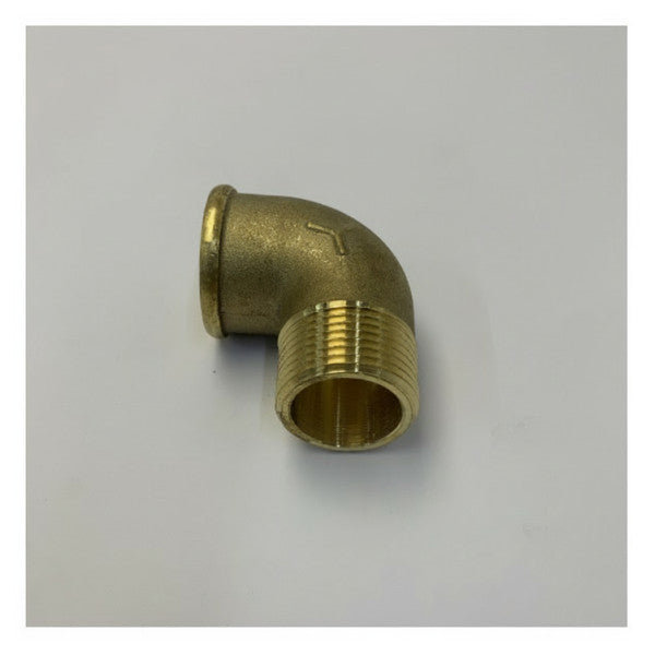 Maestrini 1 inch Chrome Brass 90 Degree Hose Tail Elbow Fitting - 7092F