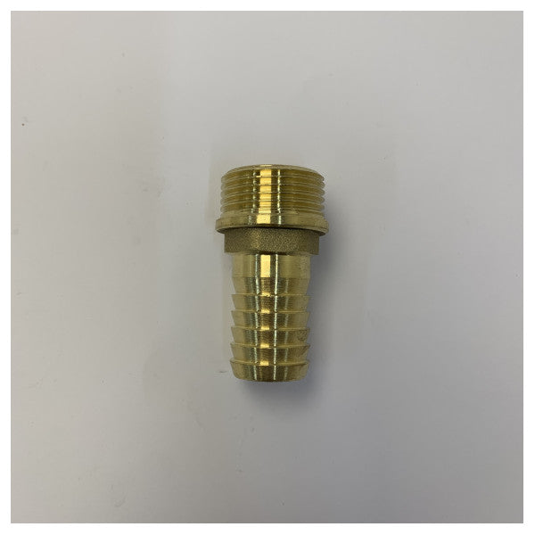Maestrini 1 inch x 25 mm messing slangestuds-kobling 90° vinkel - 7156F-25