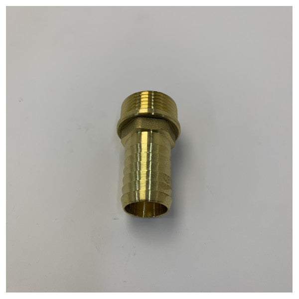 Maestrini 1 inch x 25 mm messing slangestuds-kobling 90° vinkel - 7156F-25