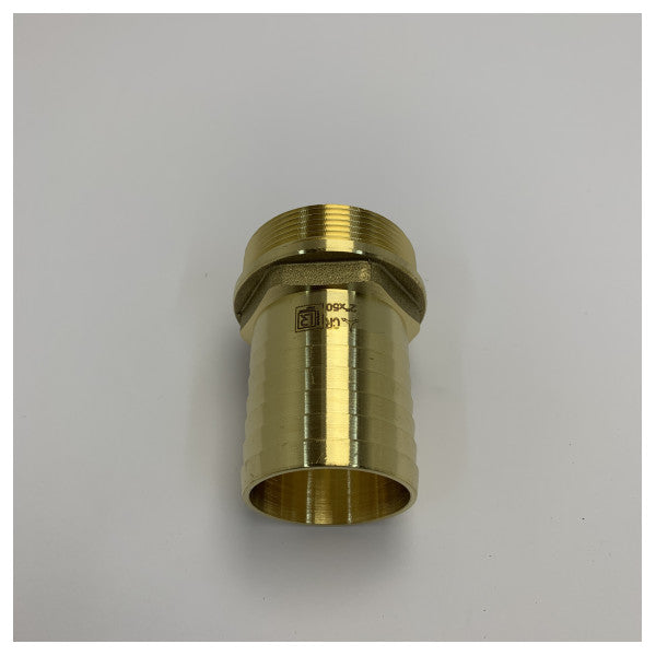 Maestrini DZR Brass Hose Tail Fitting 2inch Thread x 50mm Barb - 7156I