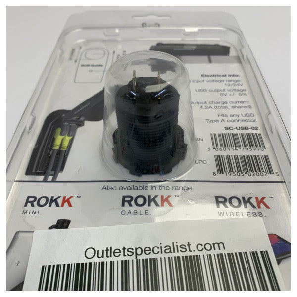 Scanstrut SC-USB-02 ROKK Waterproof Dual USB Charge Socket IPX6