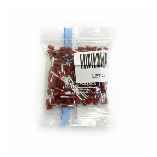 Eristetyt johtopäätteet 1,5 mm² punainen
