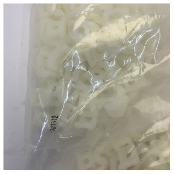 Support à vis pour câble marine B0906 blanc - 100 pcs