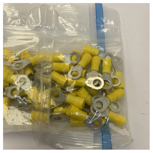 Cosse à anneau isolée M6 jaune 4–6 mm² 50 pièces