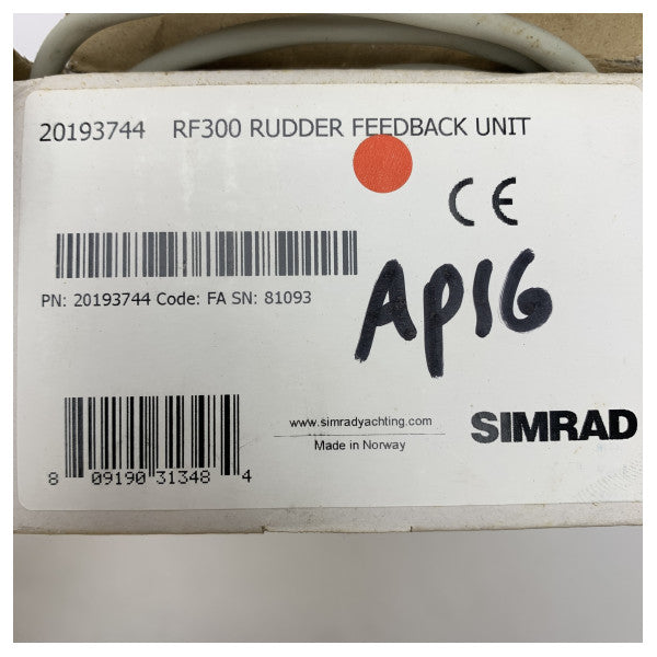 Simrad RF300 indikatur ta' feedback tal-ruġġun iswed - 20193744