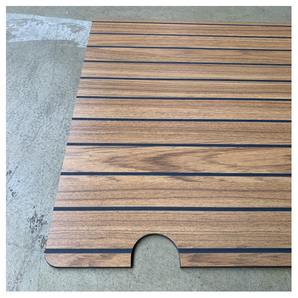 Uttern T62 Laminated Teak floor for Central Cockpit Hatch Cover - 2064018-8