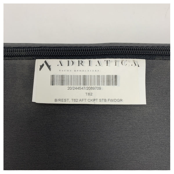 Coussin de dossier arrière du cockpit Uttern T62 côté tribord anthracite - 2089709