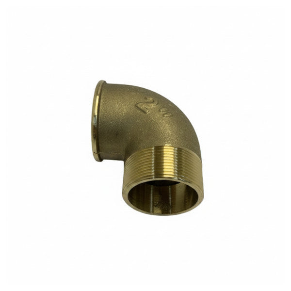 Maestrini 2 tommer forkromet messing 90-graders albuefitting - 7092I