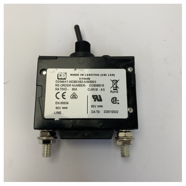 Kit interruttore automatico per verricello Quick 60A - FD1006000000A00 elettrico marino