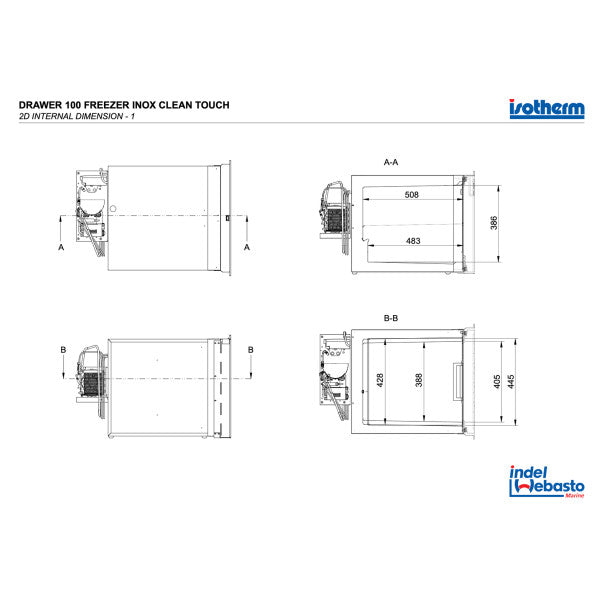 Isotherm DR100 100L Congelador de Gaveta Painel Personalizado 12/24V - D100DNLCP13111