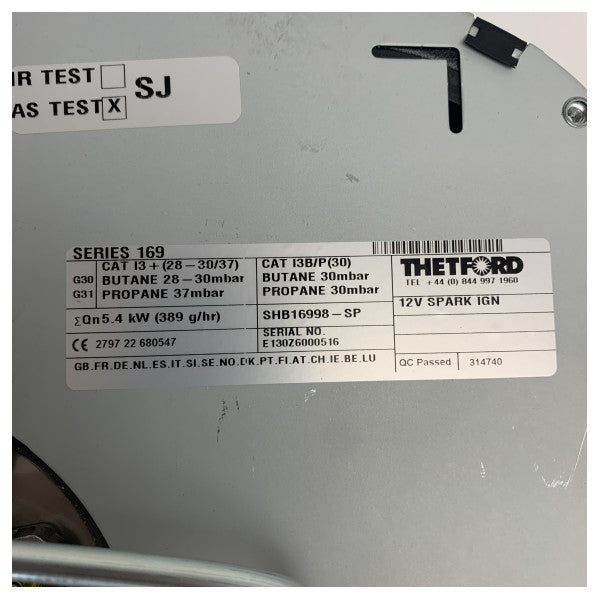 Thetford SHB16998-SP 3-Burner Portabbli Marittimu Gas Cooktop bil-Ħruq ta' Spark