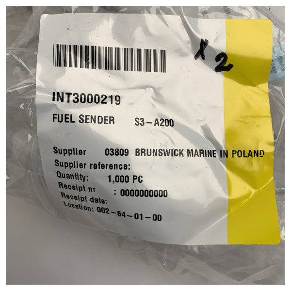 Wema S3-200 200 mm roestvrijstalen niveausensor 0 - 190 ohm