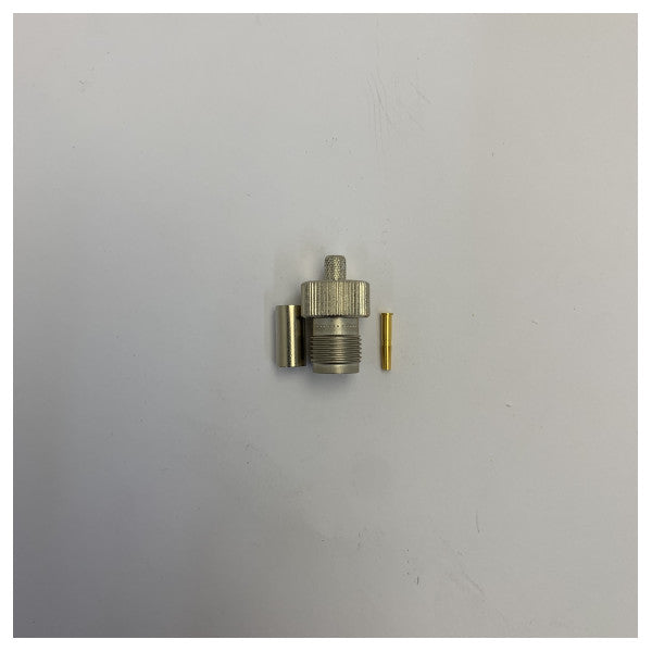 F-RG58 RF-koaksialstik til RG58 50 Ohm kabel - marin kvalitets koaksialstik