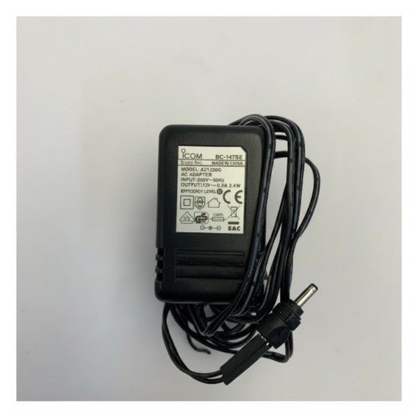 Icom BC-147SE Netzadapter - 220V-Ladegerät mit 2-poligem europäischem Stecker