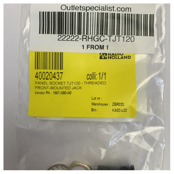 Nexus Panel Socket Electrical Connector - TJT120 - TJT1