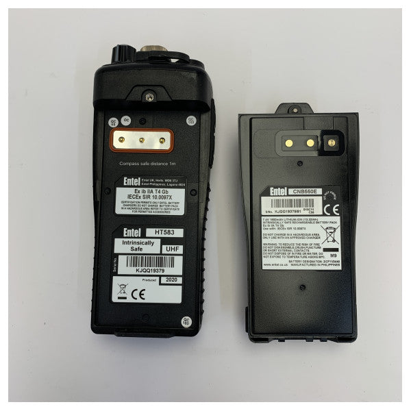 Entel HT583 UHF maritim håndholdt radio IECEx IIA intrinsisk sikker