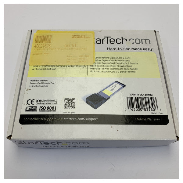 StarTech FireWire ExpressCard 1394b Προσαρμογέας Laptop 2 Θυρών - EC1394B2