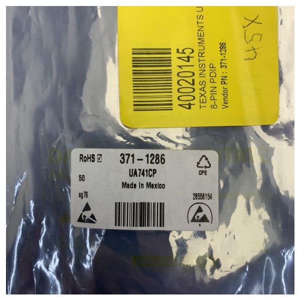 Texas Instruments UA741CP General Purpose Operational Amplifier IC 8-PDIP