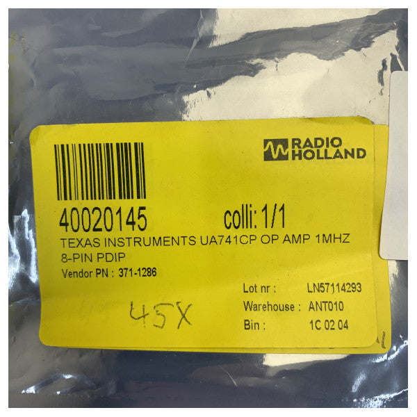 Texas Instruments UA741CP General Purpose Operational Amplifier IC 8-PDIP