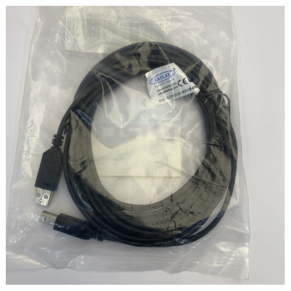 RS PRO 201-2478 كابل USB 2.0 من Type A إلى Type B - سلك بيانات بدرجة بحرية