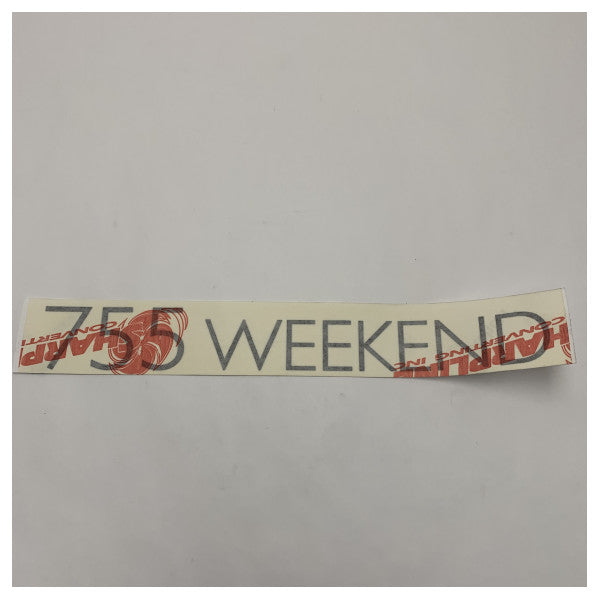 Autocollant original de bateau graphique pour Quicksilver 755 weekender 4,85 x 24,82 cm