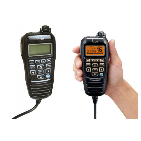 Icom CommandMic HM195B Mikrofon ta' Kontroll Remot għall-Radios Marini VHF