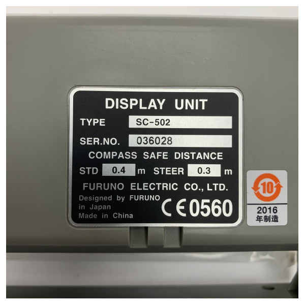Furuno satelliittikompassin näyttö SC-50 SC-502-E