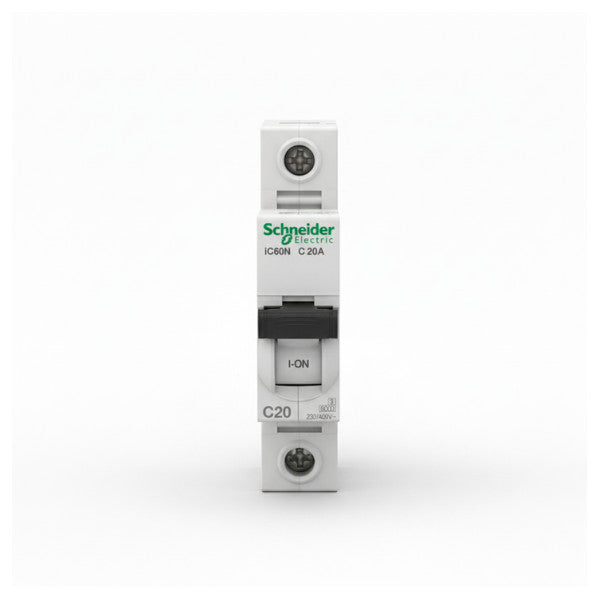 Schneider Electric iC60N C20A automatsikring 4P 20A A9F74420 - Marinekvalitet