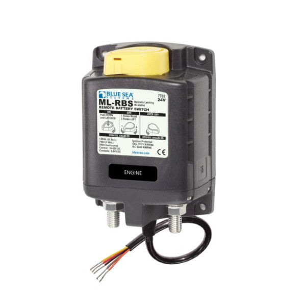 Blue Sea Systems ML-RBS fjernstyrt batteribryter 24V med manuell overstyring