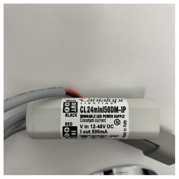 Cantalupi 20 TOP 8 R FIX ανοξείδωτο ατσάλινο μαύρο προβολέα κάτω φωτισμού